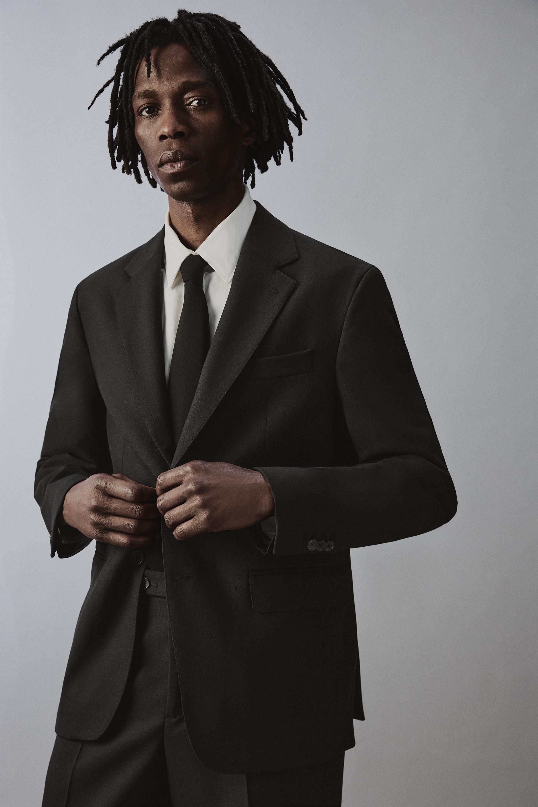100% WOOL SUIT BLAZER